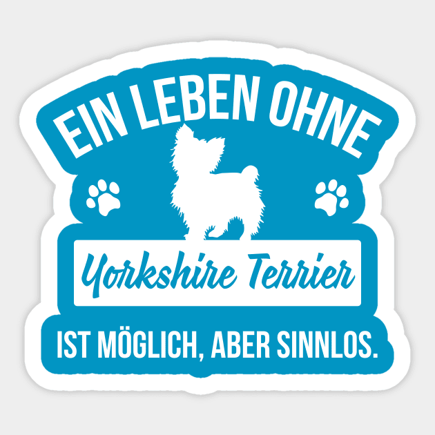 Yorkshire terrier Sticker by nektarinchen